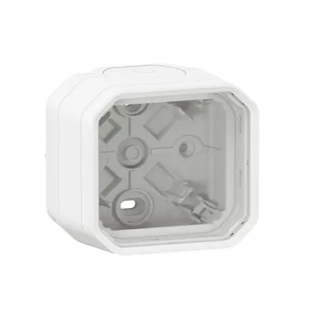 Produktfoto 1 von Legrand Lichtschalterabdeckung Schwarz Thermoplast 1 Ausbrüche H. 85 mm B. 82mm