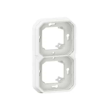 Produktfoto 1 von Legrand Lichtschalterabdeckung Schwarz Thermoplast 2 Ausbrüche H. 85 mm B. 156mm