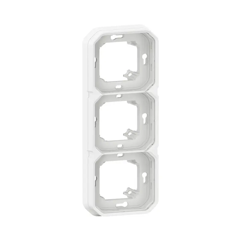 Legrand Lichtschalterabdeckung Schwarz Thermoplast 3 Ausbrüche H. 85 mm B. 227 mm