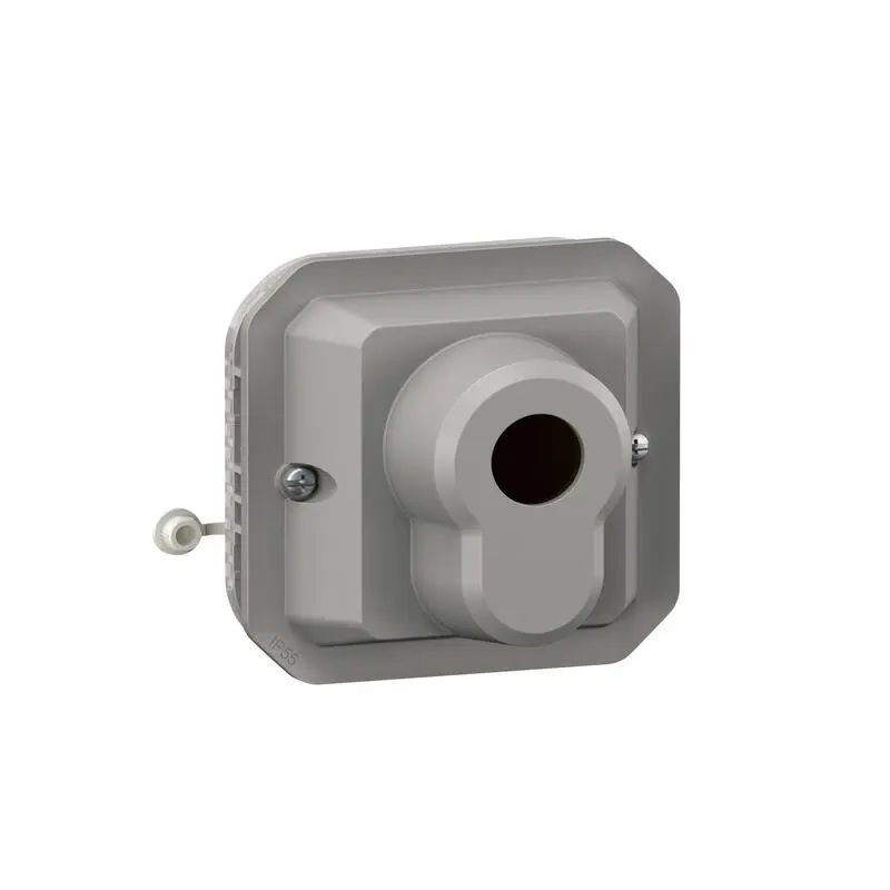 Produktfoto 1 von Legrand Quadratischer Drucktastenbetätiger Lichtschalter, 1-polig, 1 Wege Grau IP55 10 A, Kunststoff