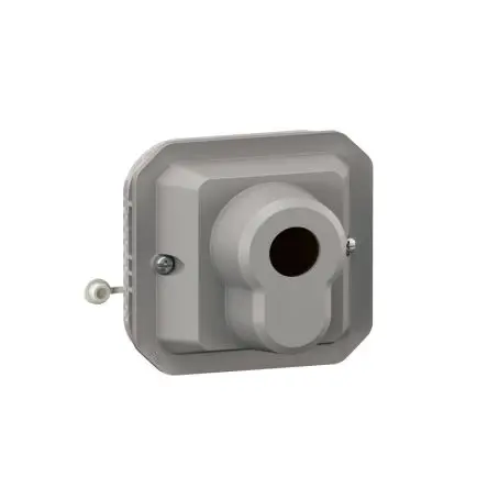 Produktfoto 1 von Legrand Quadratischer Drucktastenbetätiger Lichtschalter, 1-polig, 1 Wege Grau IP55 10A, Kunststoff