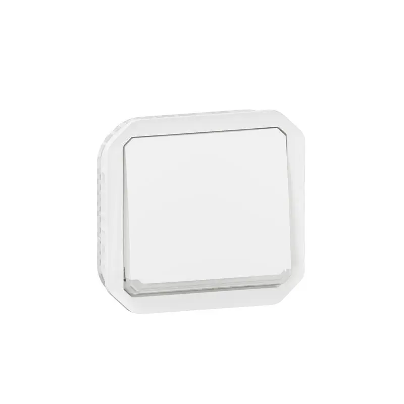Produktfoto 1 von Legrand Plexo Quadratischer Drucktastenbetätiger Lichtschalter, 1-polig, 1 Wege Schwarz IP55 10 A, Kipphebel: ABS,