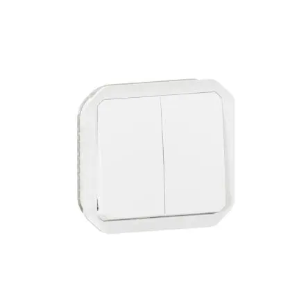 Produktfoto 1 von Legrand Plexo Quadratischer Drucktastenbetätiger Lichtschalter, 1-polig, 1 Wege Schwarz IP55 10A, Kunststoff