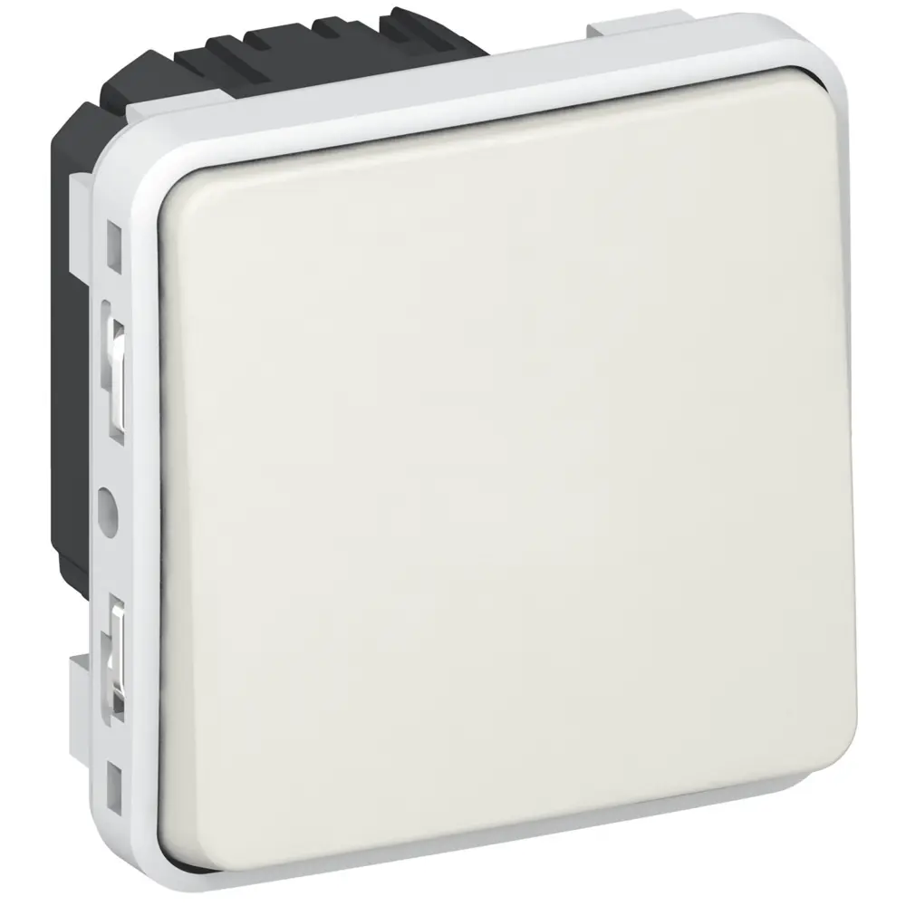 Produktfoto 1 von Legrand Plexo Quadratischer Drucktastenbetätiger Lichtschalter, 1-polig, 1 Wege Schwarz IP55 10 A, Kunststoff