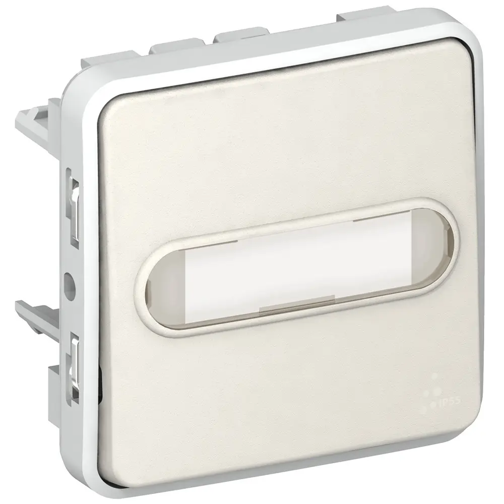 Produktfoto 1 von Legrand Plexo Quadratischer Drucktastenbetätiger Lichtschalter, 1-polig, 1 Wege Schwarz IP55 10 A, Kunststoff