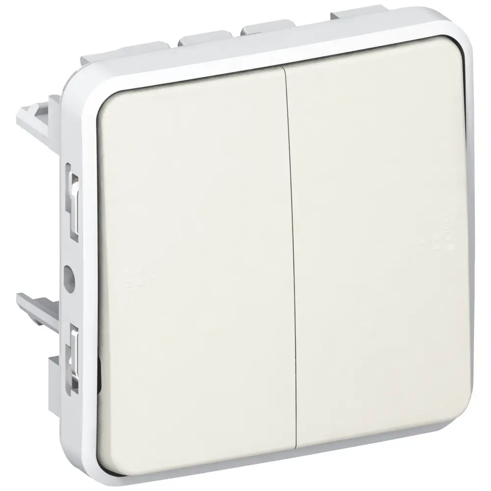 Produktfoto 1 von Legrand Plexo Quadratischer Drucktastenbetätiger Lichtschalter, 1-polig, 1 Wege Schwarz IP55 10 A, Kunststoff