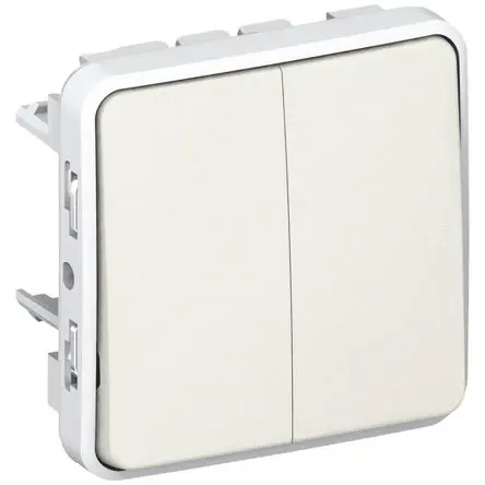Produktfoto 1 von Legrand Plexo Quadratischer Drucktastenbetätiger Lichtschalter, 1-polig, 1 Wege Schwarz IP55 10A, Kunststoff