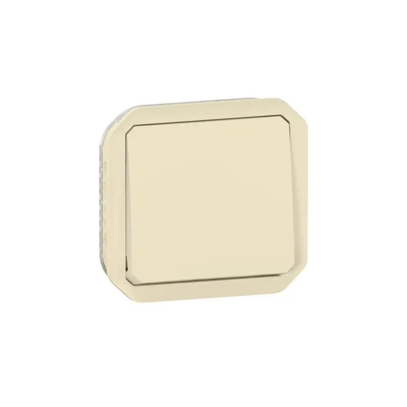 Produktfoto 1 von Legrand Quadratischer Drucktastenbetätiger Lichtschalter, 1-polig, 1 Wege Beige IP55 10 A, Kunststoff