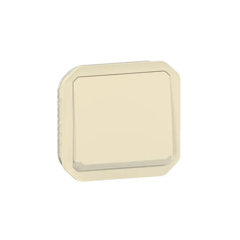 Produktfoto 1 von Legrand Quadratischer Drucktastenbetätiger Lichtschalter, 1-polig, 1 Wege Beige IP55 10 A, Kunststoff