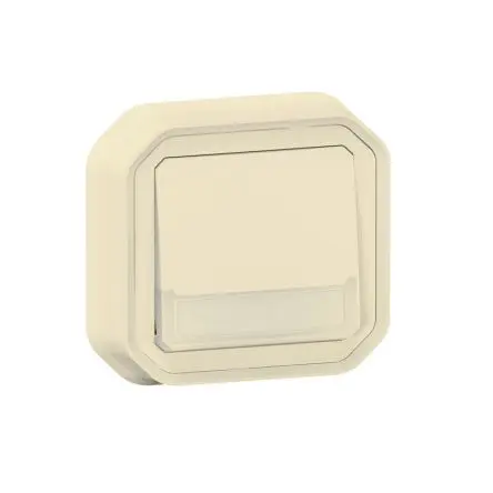 Produktfoto 1 von Legrand Quadratischer Drucktastenbetätiger Lichtschalter, 1-polig, 1 Wege Beige IP55 10A, Kunststoff