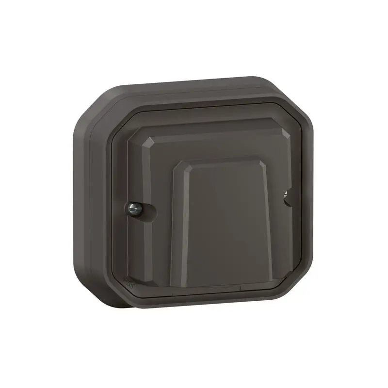 Produktfoto 1 von Legrand Quadratischer Drucktastenbetätiger Lichtschalter, 1-polig, 1 Wege Grau IP55 10 A, Kunststoff