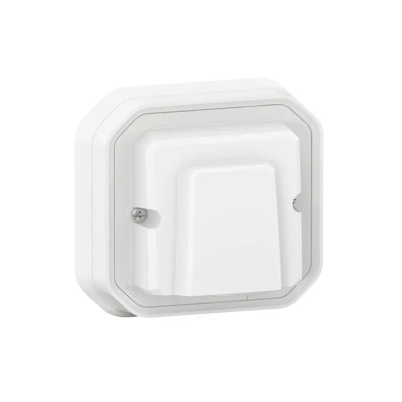 Produktfoto 1 von Legrand Quadratischer Drucktastenbetätiger Lichtschalter, 1-polig, 1 Wege Schwarz IP55 10 A, Kunststoff