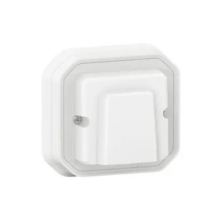 Produktfoto 1 von Legrand Quadratischer Drucktastenbetätiger Lichtschalter, 1-polig, 1 Wege Schwarz IP55 10A, Kunststoff