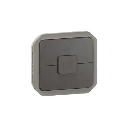 Produktfoto 1 von Legrand Quadratischer Drucktastenbetätiger Lichtschalter, 1-polig, 1 Wege Grau IP55 10A, Kunststoff