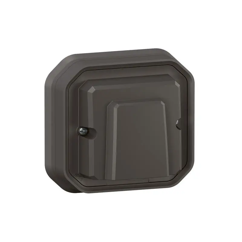 Produktfoto 1 von Legrand Quadratischer Drucktastenbetätiger Lichtschalter, 1-polig, 1 Wege Grau IP55 10 A, Kunststoff