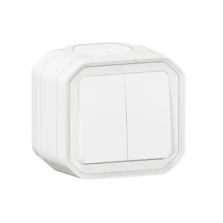 Produktfoto 1 von Legrand Quadratischer Drucktastenbetätiger Lichtschalter, 1-polig, 1 Wege Schwarz IP55 10A, Kunststoff