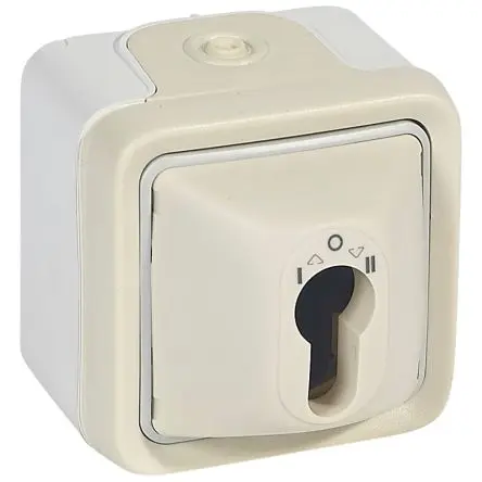 Produktfoto 1 von Legrand Quadratischer Drucktastenbetätiger Lichtschalter, 1-polig, 1 Wege Schwarz IP55 10A, Kunststoff