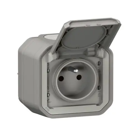 Produktfoto 1 von Legrand Steckdose NF Grau
