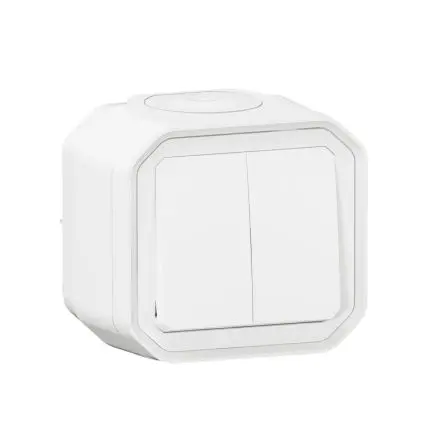 Produktfoto 1 von Legrand Quadratischer Drucktastenbetätiger Lichtschalter, 1-polig, 1 Wege Schwarz IP55 10A