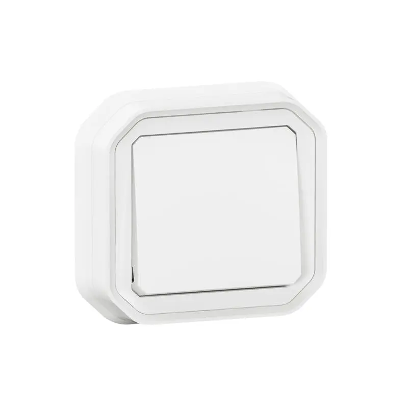 Produktfoto 1 von Legrand Quadratischer Drucktastenbetätiger Lichtschalter, 1-polig, 1 Wege Schwarz IP55 10 A