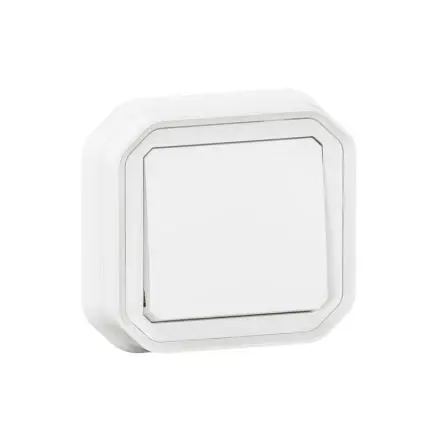 Produktfoto 1 von Legrand Quadratischer Drucktastenbetätiger Lichtschalter, 1-polig, 1 Wege Schwarz IP55 10A