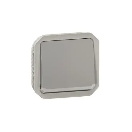 Produktfoto 1 von Legrand Plexo Quadratischer Drucktastenbetätiger Lichtschalter, 1-polig, 1 Wege Grau IP55 10A
