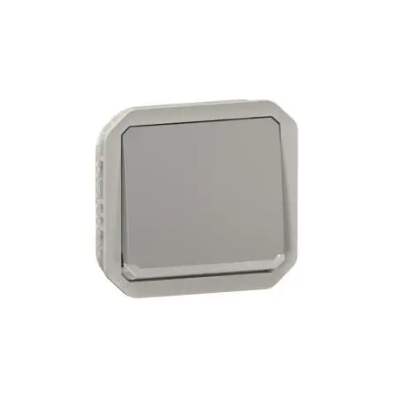 Produktfoto 1 von Legrand Plexo Quadratischer Drucktastenbetätiger Lichtschalter, 1-polig, 1 Wege Grau IP55 10A