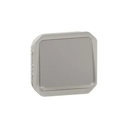 Produktfoto 1 von Legrand Plexo Quadratischer Drucktastenbetätiger Lichtschalter, 1-polig, 1 Wege Grau IP55 10A