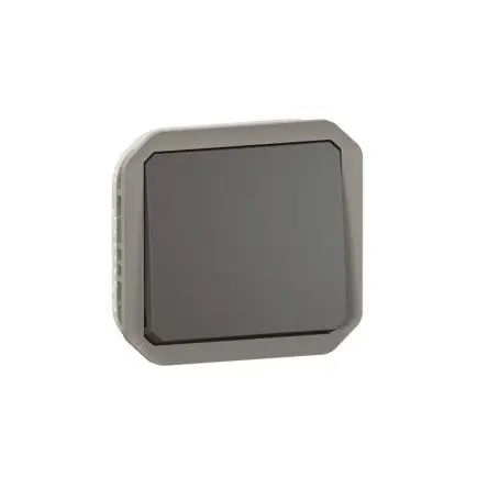 Produktfoto 1 von Legrand Plexo Quadratischer Drucktastenbetätiger Lichtschalter, 1-polig, 1 Wege Grau IP55 10A