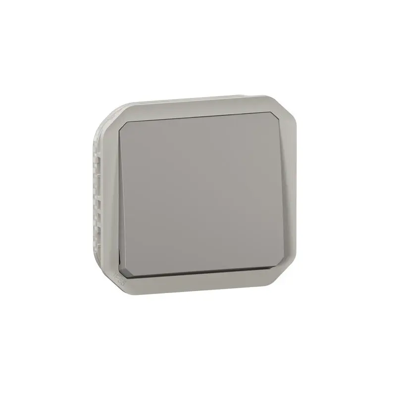 Produktfoto 1 von Legrand Plexo Quadratischer Drucktastenbetätiger Lichtschalter, 1-polig, 1 Wege Grau IP55 10 A