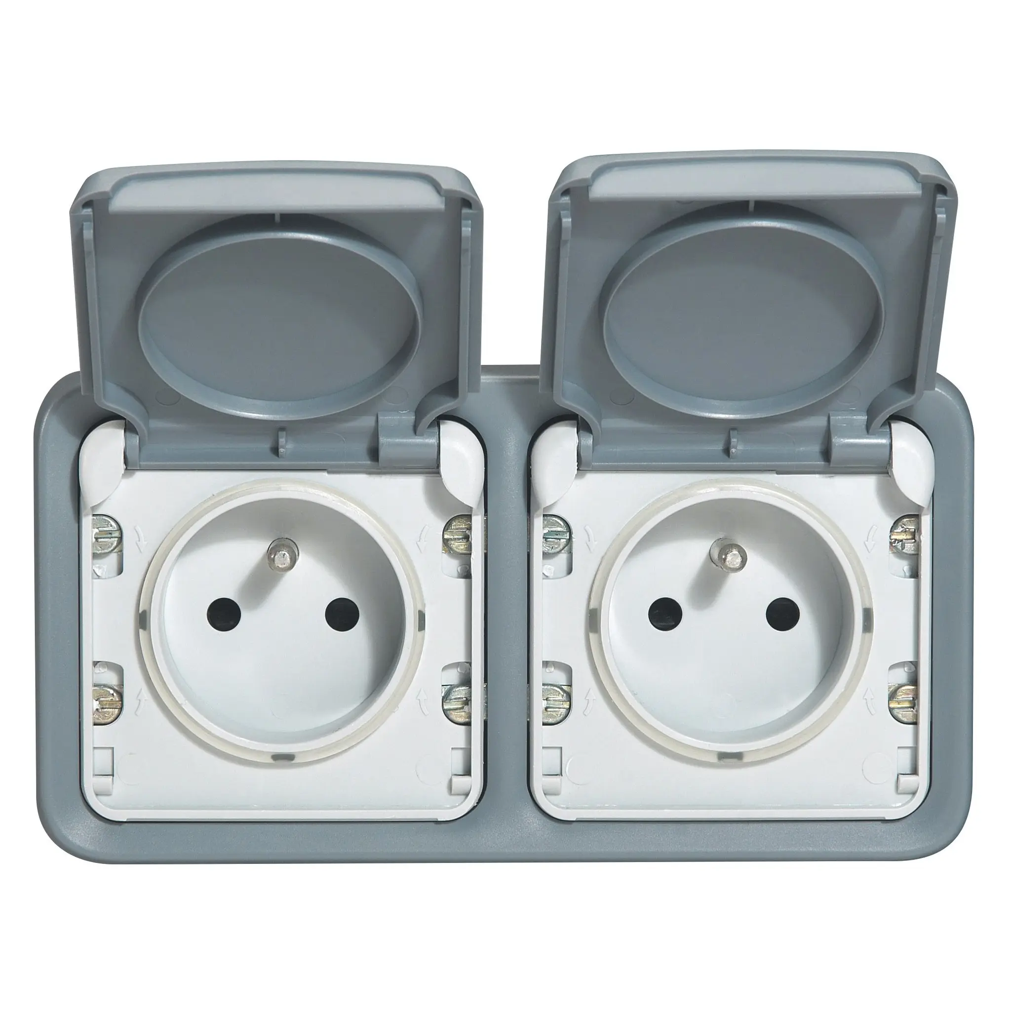 Produktfoto 1 von Legrand Quadratischer Drucktastenbetätiger Lichtschalter, 1-polig, 1 Wege Grau IP55 10 A