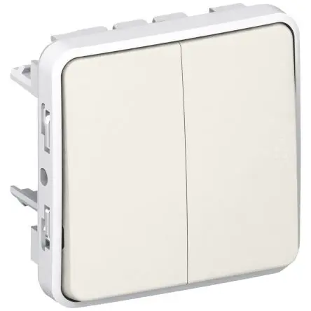 Produktfoto 1 von Legrand Quadratischer Drucktastenbetätiger Lichtschalter, 1-polig, 1 Wege Schwarz IP55 10A
