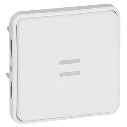 Produktfoto 1 von Legrand Plexo Quadratischer Drucktastenbetätiger Lichtschalter, 1-polig, 1 Wege Schwarz IP55 10A, Antimikrobiell
