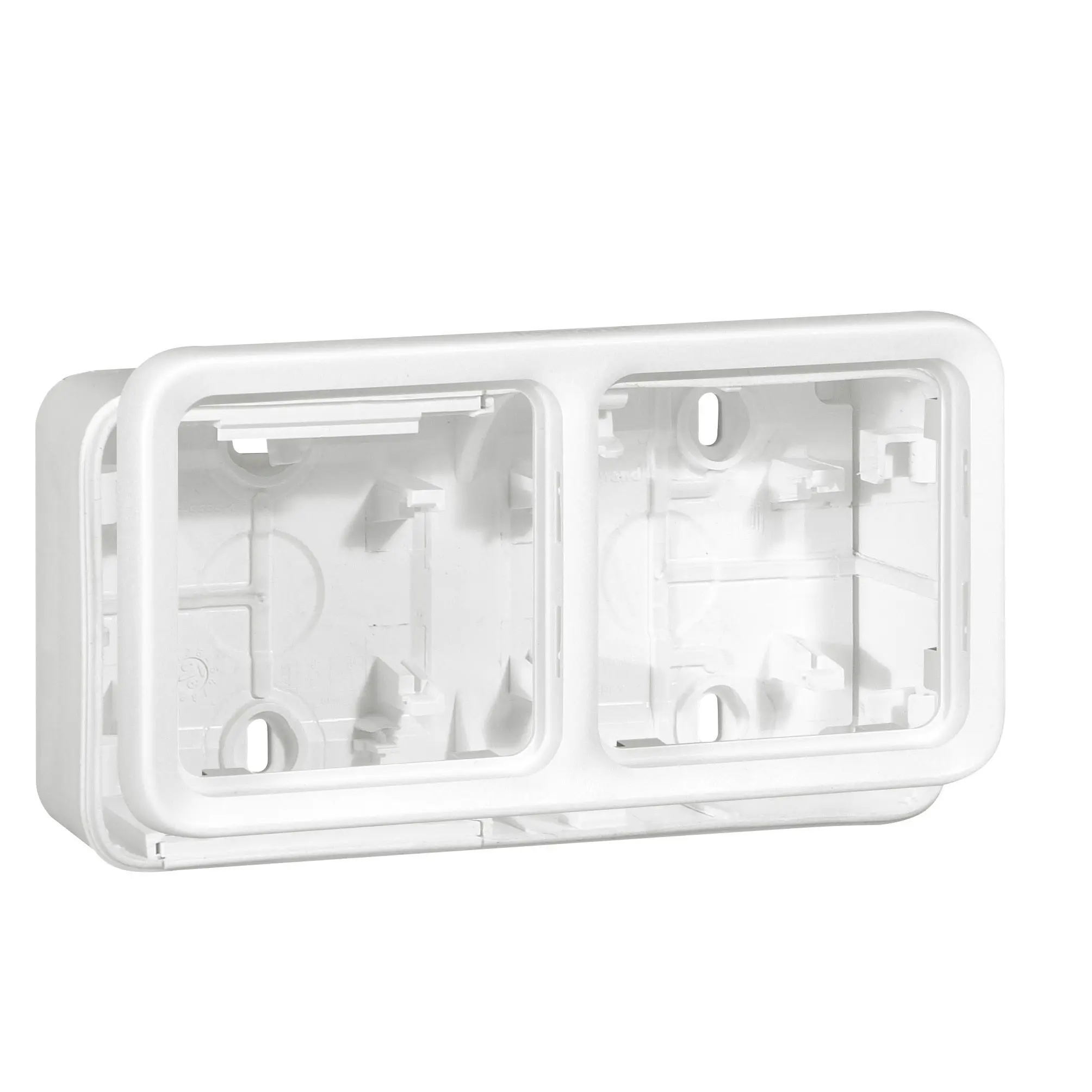 Produktfoto 1 von Legrand Einbaubox Schwarz, 2-fach, Thermoplast IP55 Oberfläche, Schwarz