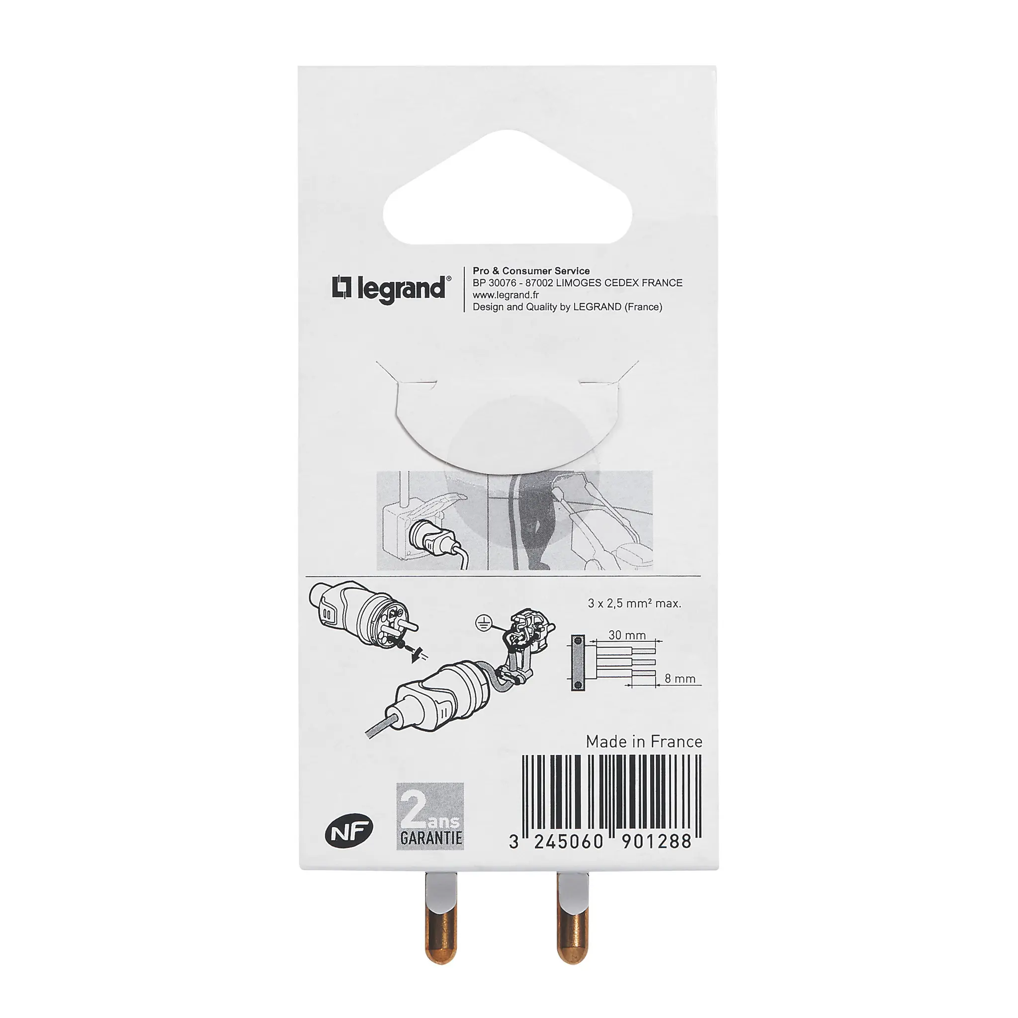Produktfoto 1 von Legrand Steckdose NF Grau