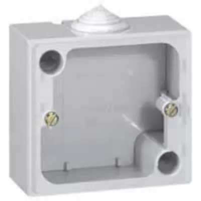 Produktfoto 1 von Legrand Einbaubox Schwarz, Thermoplast, 79mm, 40 mm IP55 Oberfläche, 86 mm, Schwarz