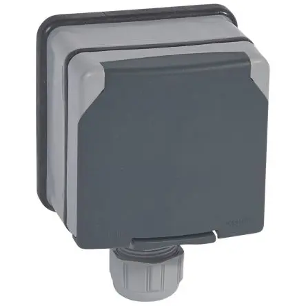 Produktfoto 1 von Legrand Steckdose NF Grau / 20A