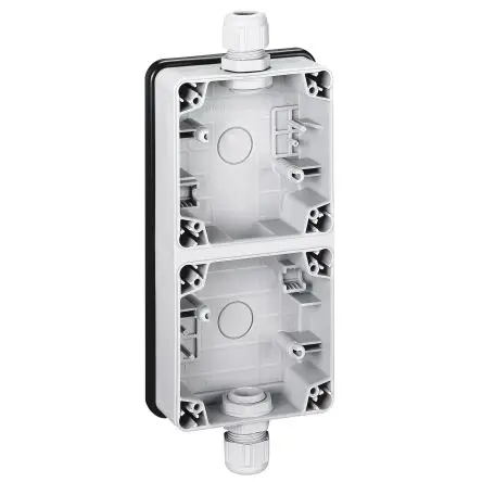 Produktfoto 1 von Legrand Einbaubox Grau, 2-fach, Thermoplast IP55, Grau