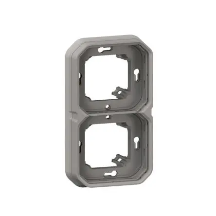 Produktfoto 1 von Legrand VBO Lichtschalterabdeckung Grau Thermoplast