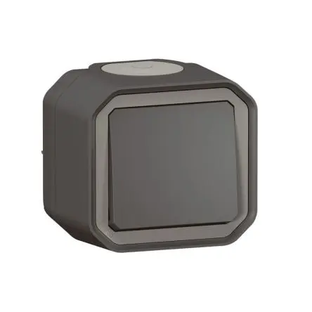 Produktfoto 1 von Legrand Plexo Quadratischer Drucktastenbetätiger Lichtschalter, 1-polig, 1 Wege Grau IP55 10A