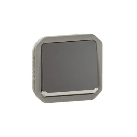 Produktfoto 1 von Legrand Plexo Quadratischer Drucktastenbetätiger Lichtschalter, 1-polig, 1 Wege Grau IP55 10A