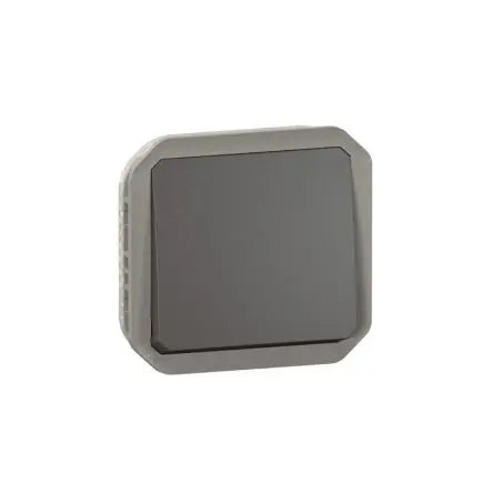 Produktfoto 1 von Legrand Plexo Quadratischer Drucktastenbetätiger Lichtschalter, 1-polig, 1 Wege Grau IP55 10A