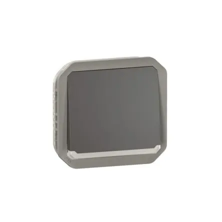 Produktfoto 1 von Legrand Plexo Quadratischer Drucktastenbetätiger Lichtschalter, 1-polig, 1 Wege Grau IP55 10A