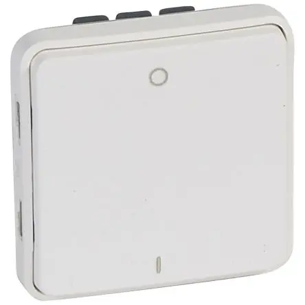 Produktfoto 1 von Legrand Plexo Quadratischer Drucktastenbetätiger Lichtschalter, 1-polig, 1 Wege Schwarz IP55 10A, Enthält eine
