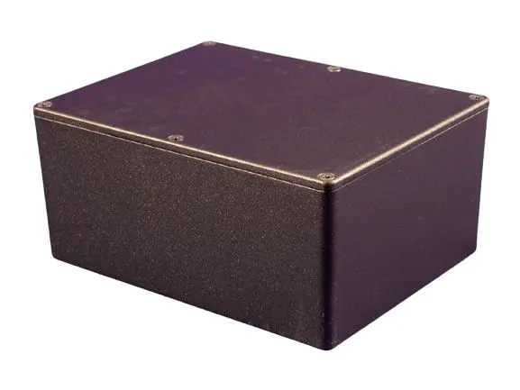 Produktfoto 1 von Hammond 1550 Aluminiumdruckguss Installationsdose Schwarz IP54, BxTxH 165mm x 128mm x 72mm