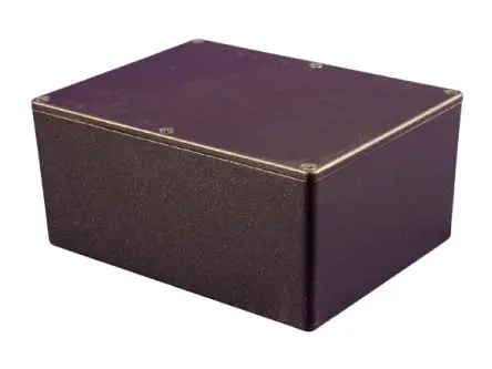 Produktfoto 1 von Hammond 1550 Aluminiumdruckguss Installationsdose Schwarz IP54, BxTxH 165mm x 128mm x 72mm