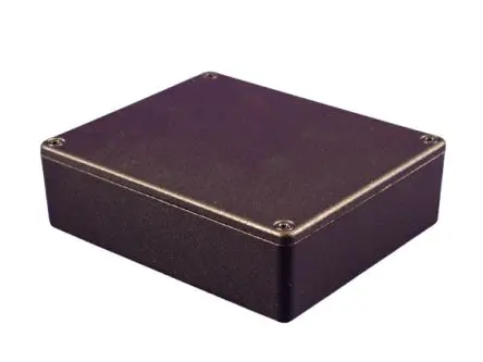 Produktfoto 1 von Hammond 1550 Aluminiumdruckguss Abzweigdose Schwarz IP54 Breite 100mm Höhe 31 mm Länge 120 mm