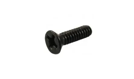 Produktfoto 1 von Hammond Flach Kreuzschnitt Sicherheitsschraube Aluminiumdruckguss Schwarzes Pulver, Natürliches Vibra 12.0 mm M3,5