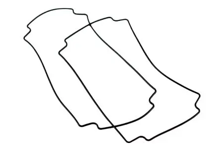 Produktfoto 1 von Hammond Dichtung Silikon, für Gehäuse 1554 und 1555 H, H2 und T2, T IP66 1554 1.5 mm 180 mm 119mm
