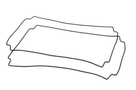 Produktfoto 1 von Hammond Dichtung Silikon, für 1554- und 1555-V- und V2-Gehäuse IP66 1554 1.5 mm 239 mm 160mm